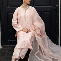 plain suit printed dupatta